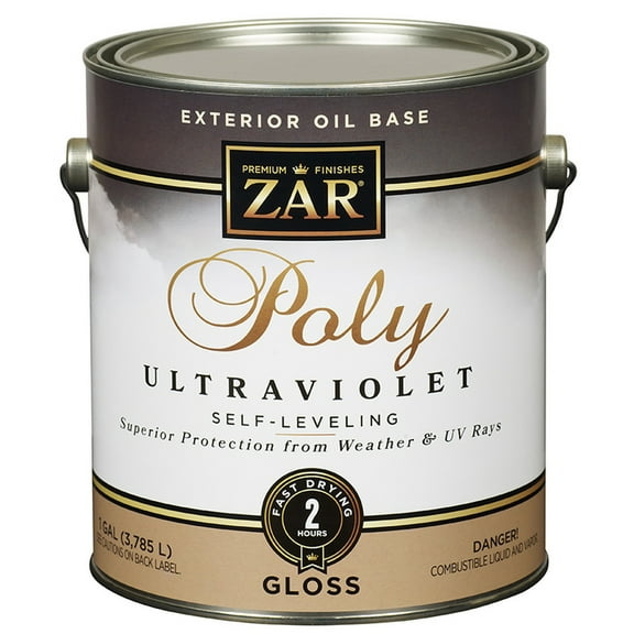 6-Pack of 1 gal UGL 34013 Clear Zar, Ultra Exterior Oil-Based Polyurethane Finish, Gloss