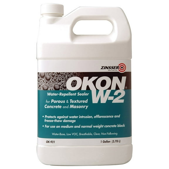 6-Pack of 1 gal Zinsser OK921 Clear Okon, W-2 Water-Repellent Sealer Porous Surface