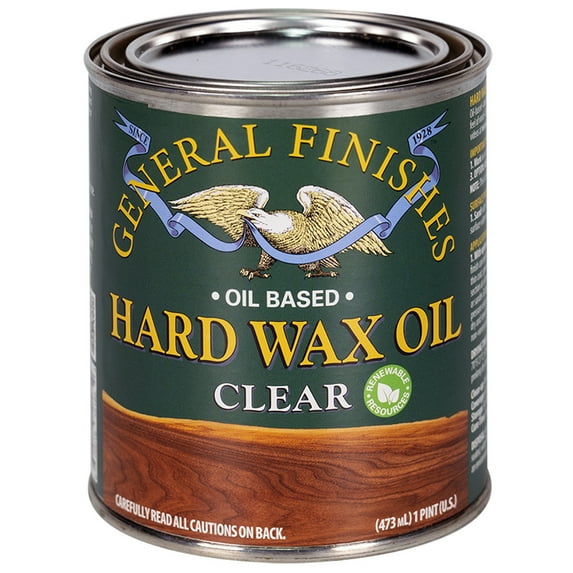 6-Pack of 1 pt General Finishes B807-UL Clear Hard Wax Oil Natural Look Wood Enhancer
