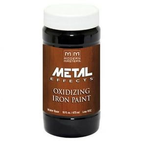 6-Pack of 1 pt Modern Masters ME208 Metal Effects Iron Reactive Metallic Paint
