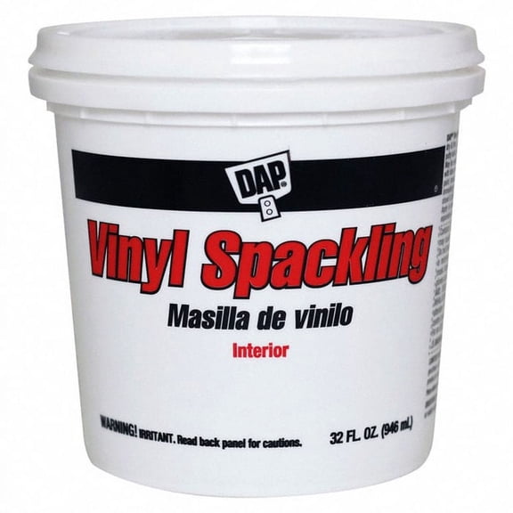 6-Pack of 1 qt Dap 12132 Vinyl Spackling Heavy Duty Interior/Exterior Spackling Paste