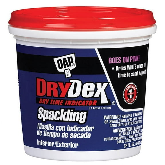 6-Pack of 1 qt Dap 12330 DryDex Interior/Exterior Spackling