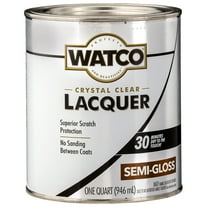 6-Pack of 1 qt Rust-Oleum 63141 Clear Watco Brushing Lacquer, Semi-Gloss