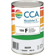 6-Pack of 1 qt Valspar 8835N F-Red Oxide Novocolor II Universal Colorant