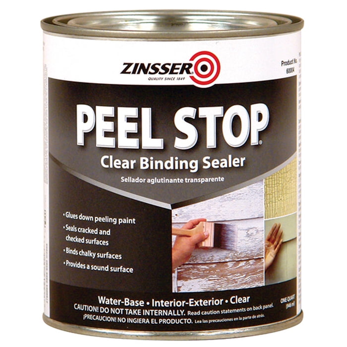 Zinsser Peel Stop Clear Bonding Primer - Interior/Exterior - 6 Pack, 1 Quart