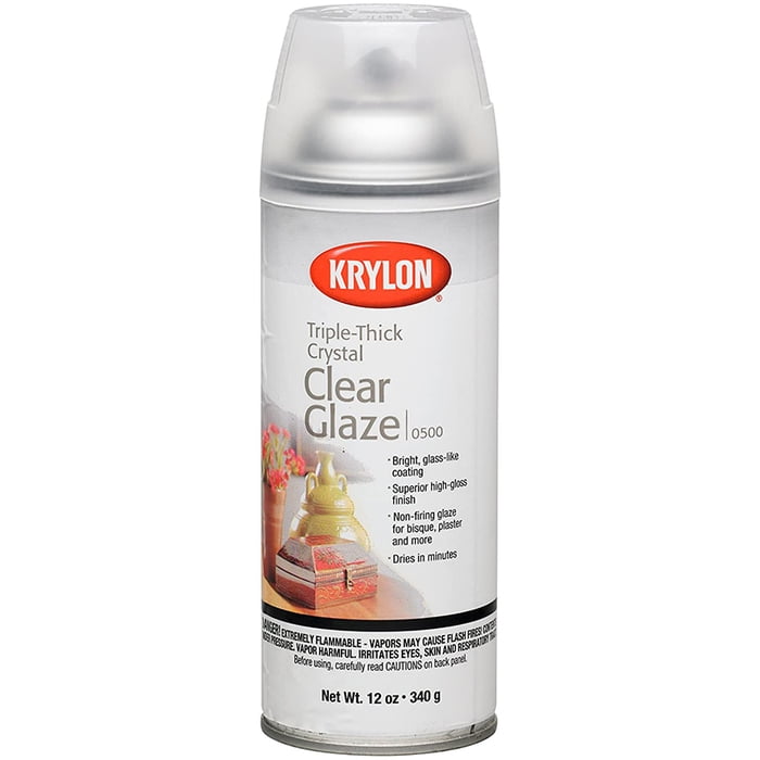 6-Pack of 11 oz Krylon I00500A00 Clear Artist Sprays & Clear Coating Triple Thick Glaze Finish Coat, High Gloss