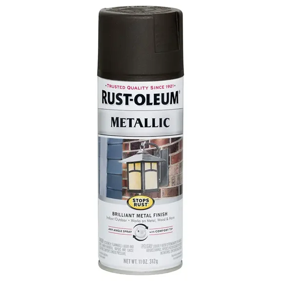 6-Pack of 11 oz Rust-Oleum Brands 248636 Oil Rubbed Bronze Stops Rust Outdoor Metallic Spray Paint