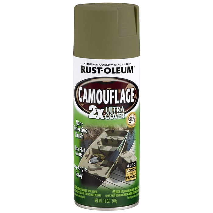 6Pack of 12 Oz. RustOleum 279176 Specialty Army Green 2X Camouflage
