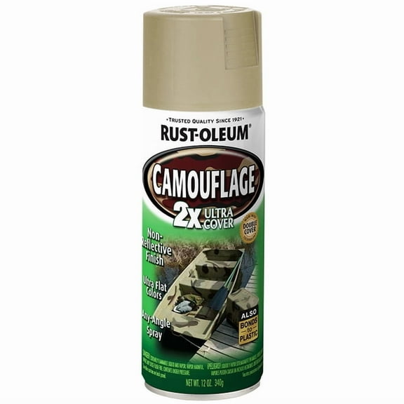 6-Pack of 12 Oz. Rust-Oleum 339004 Specialty Sand 2X Camouflage Spray Paint