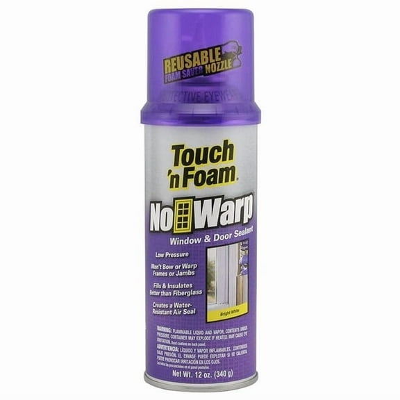 6 Pack of 12 oz Dap 44000 Touch N Foam, NoWarp Window and Door Sealant