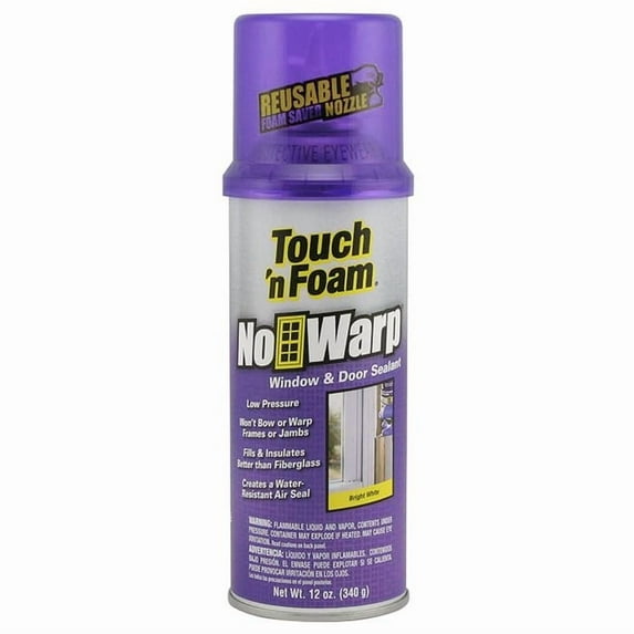 6 Pack of 12 oz Dap 44000 Touch N Foam, NoWarp Window and Door Sealant
