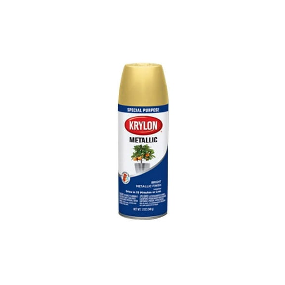 6-Pack of 12 oz Krylon K01708A77 General Purpose Metallic Brass Spray Paint