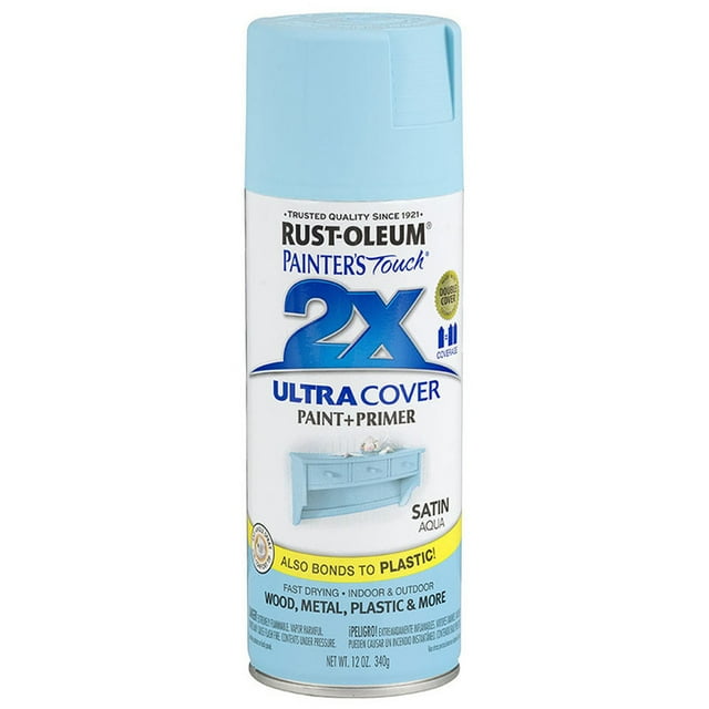 6‐Pack of 12 oz Rust‐Oleum 334059 Painter's Touch 2X Aqua Ultra Cover