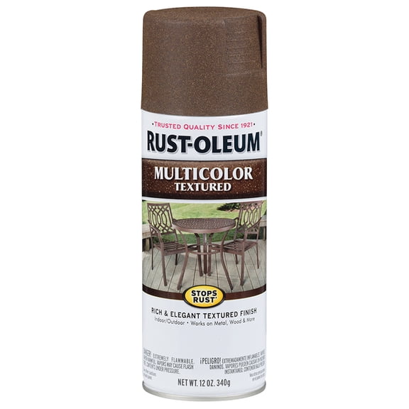 6-Pack of 12 oz Rust-Oleum Brands 223523 Autumn Brown Stops Rust Multi-Color Textured Spray Paint