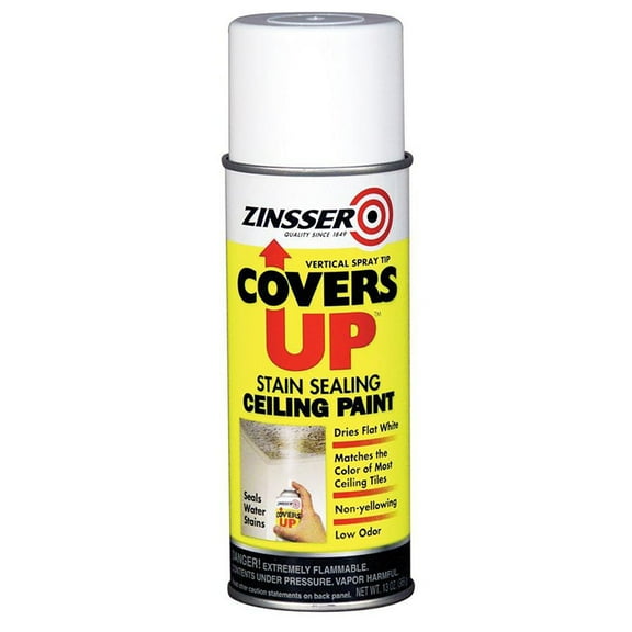 6 Pack of 13 oz Zinsser 03688 White Zinsser, Covers Up Ceiling Paint And Primer