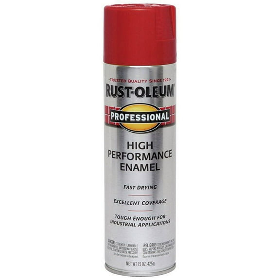 6-Pack of 15 oz Rust-Oleum Brands 7564838 Safety Red Professional High Performance Enamel Spray Paint