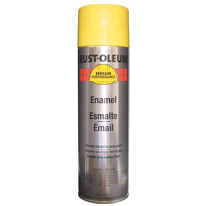 Rust-Oleum High Performance Enamel Spray Paint - Liquid - 15 fl oz - 6 / Carton - Safety Yellow Rust-Oleum High Performance Enamel Spray Paint - Liquid - 15 fl oz - 6 / Carton - Safety Yellow