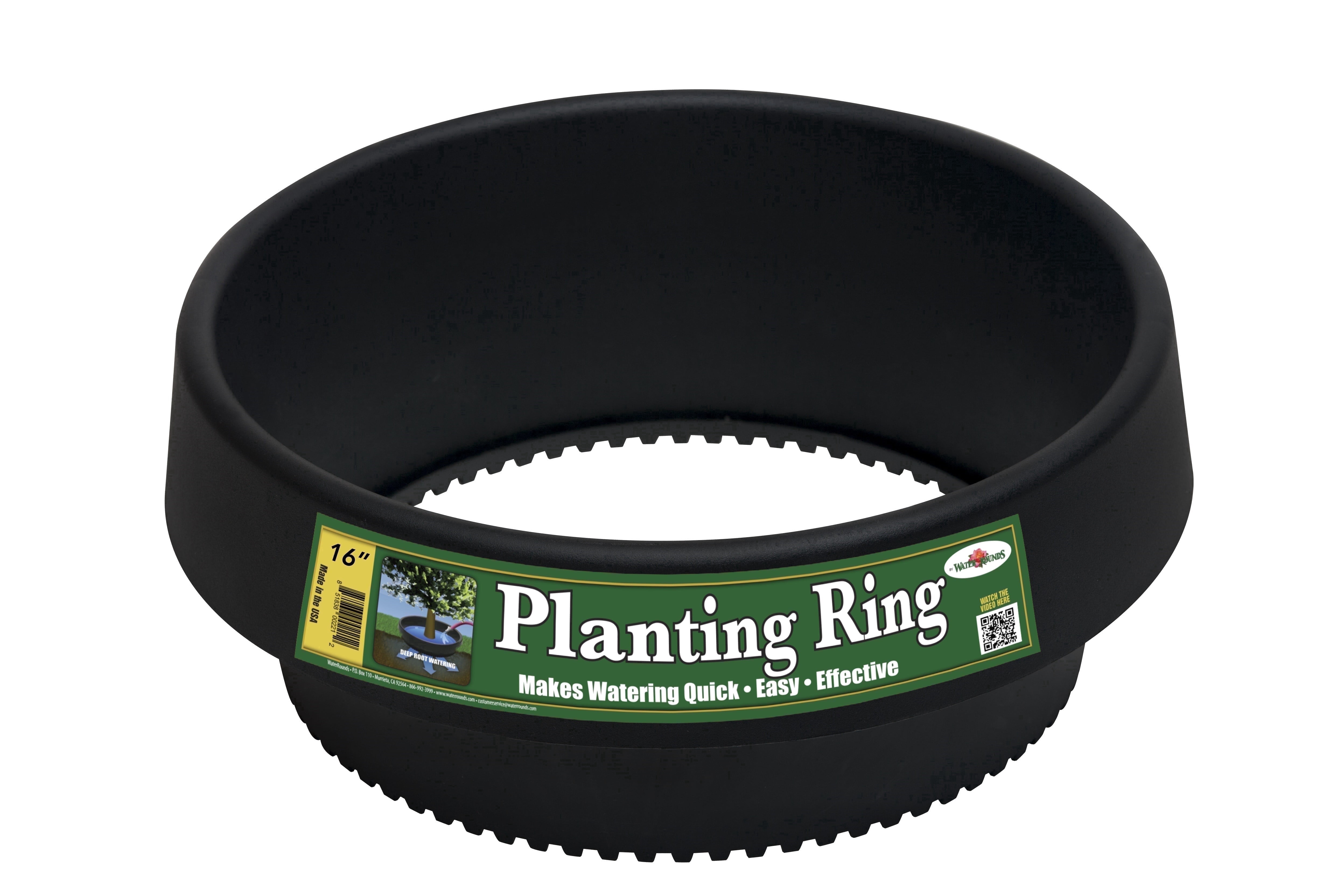 6 Pack of 16 inch WaterRounds Planting Rings for Edging and Watering Plants and Vegetables