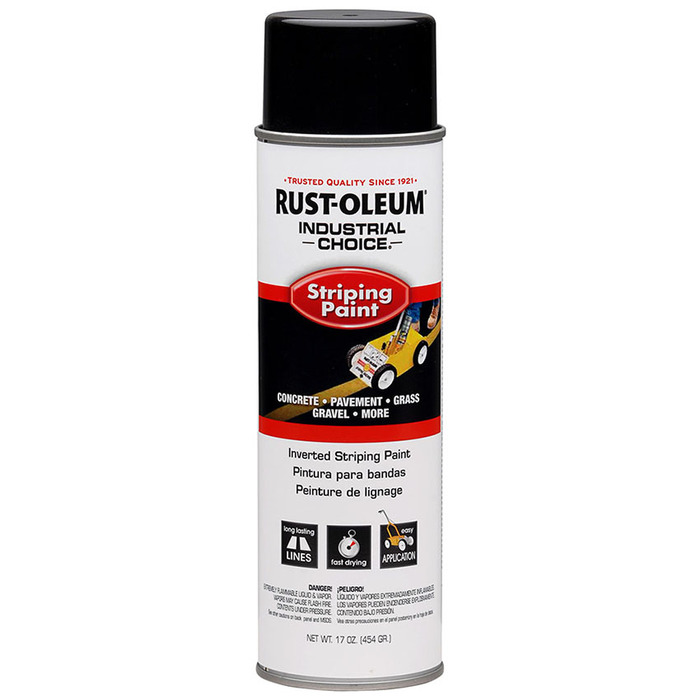 6-Pack of 18 oz Rust-Oleum Brands 1677838 Black Industrial Choice