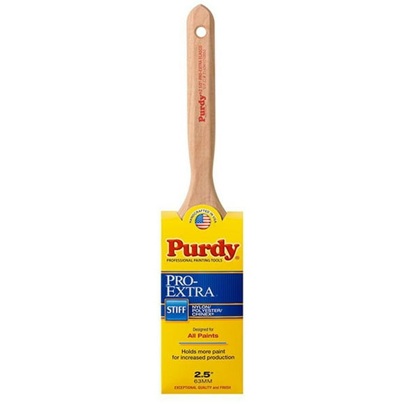 6-Pack of 2-1/2” Purdy 144100725 Pro-Extra Dale Flat Sash Paint Brush, Tynex Chinex & Orel