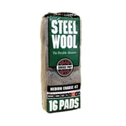6-Pack of #2 Homax 106605-06 Rhodes American Steel Wool Pad Medium Course, 16-Pack