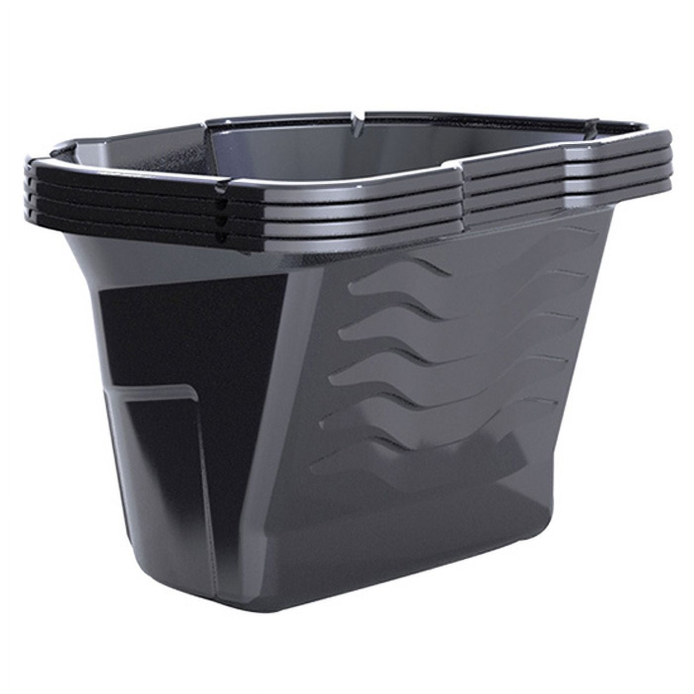 6-Pack of 2 qt Bercom 3220-CC Black HANDy Pro Pail Liner, 4-Pack