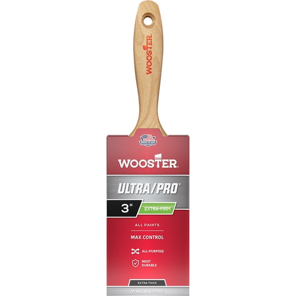6-Pack of 3” Wooster 4156 Ultra/Pro Extra-Firm Jaguar Wall Paint Brush