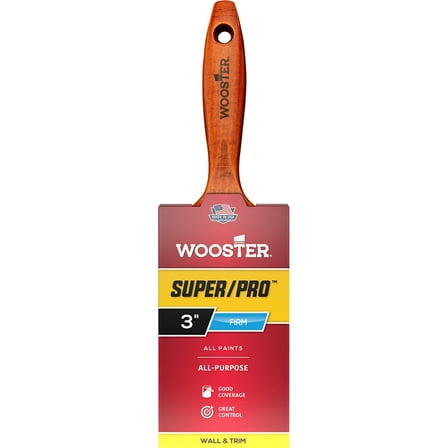 6-Pack of 3” Wooster J4104 Super/Pro Ermine Varnish Paint Brush
