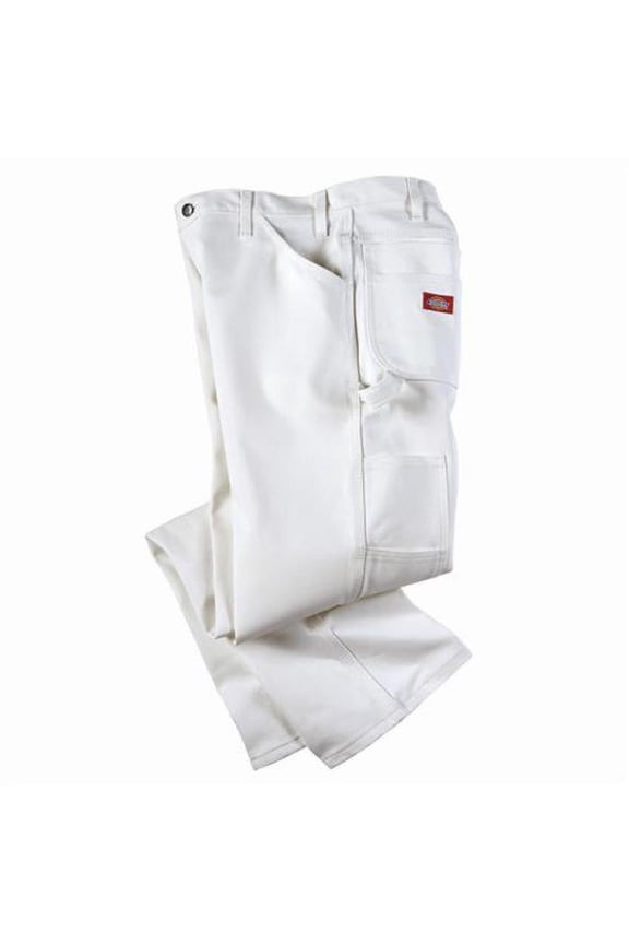 6-Pack of 36” x 34” Dickies 1953-36X34 Painter’s Pants White Cotton Men’s Relaxed Fit
