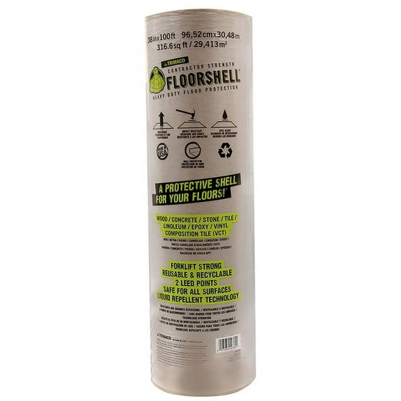 6-Pack of 38" x 100' Trimaco 12380 FloorShell Heavy Duty Surface Protector