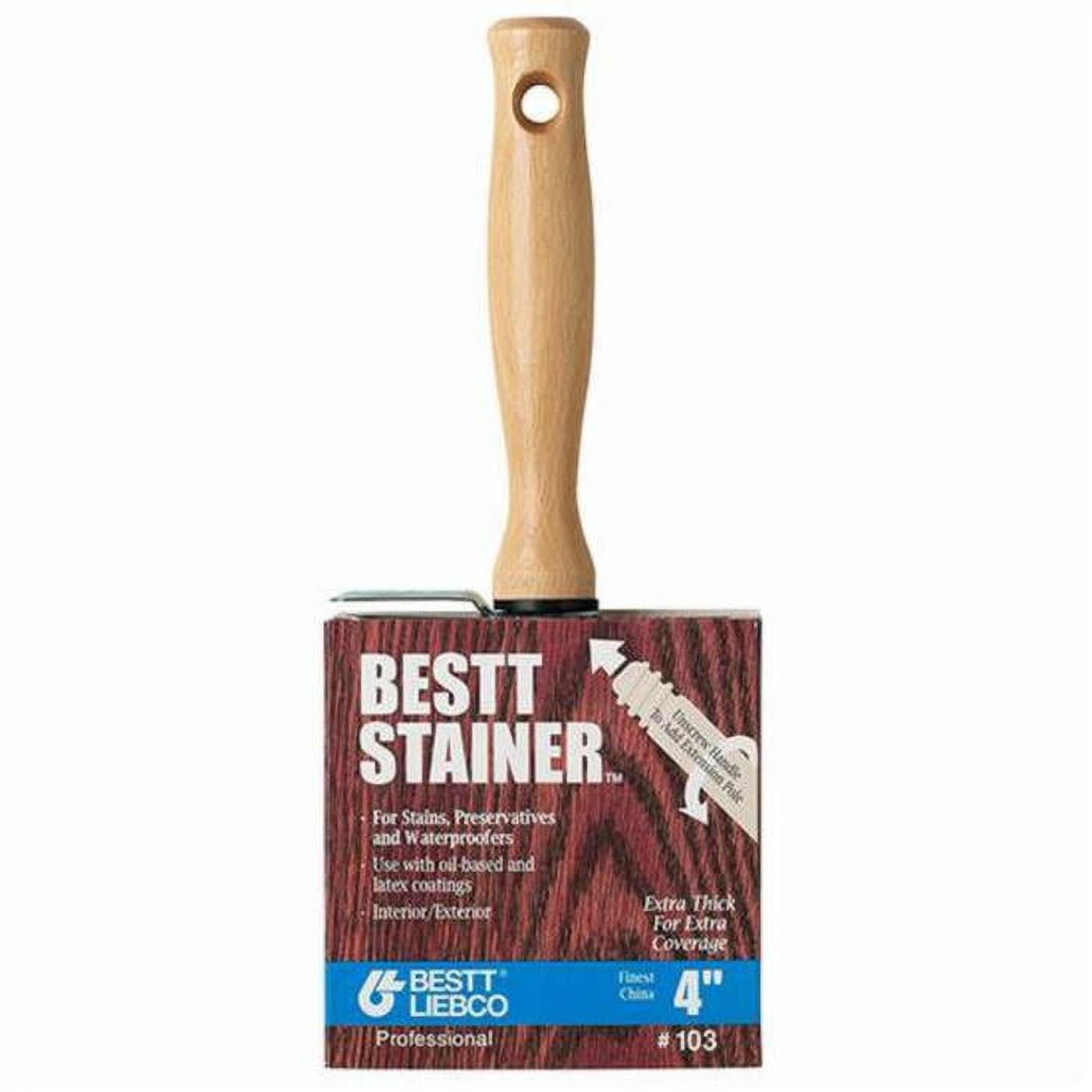 6-Pack of 4” Bestt Liebco #103 Master Bestt Stainer Block Paint Brush