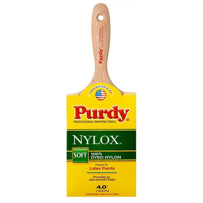 6-Pack of 4” Purdy 144400240 Nylox Swan Paint Brush, Tynex Nylon