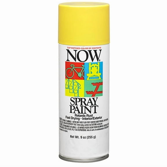 6-Pack of 9 oz Krylon 21206 NOW Sunshine Yellow Enamel Spray Paint