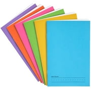 6 Pack of Blank Books to Write Stories, Make your Own Comic, Journal, or Book, Paperback (6 Colors, 12 Sheets/24 Pages, 5.5x8.5 in)