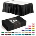 thumbnail image 1 of 6-Pack of Exquisite Black Plastic Table Skirts - Each 14 Ft. Long x 29 Inch Wide, 1 of 9