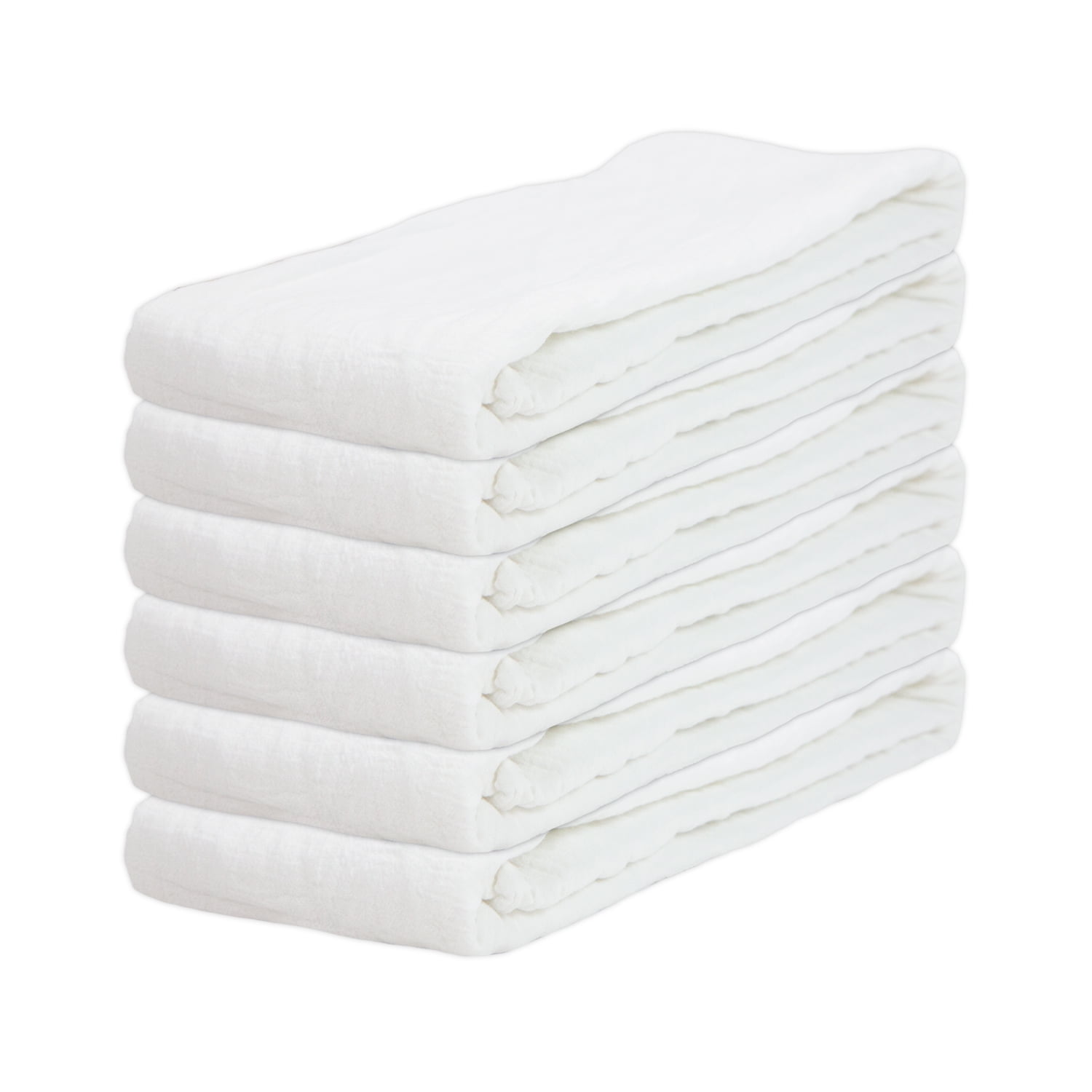  Cote De Amor Flour Sack Towels White 6 Pack 28x28