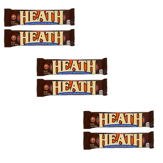 6 Pack of Heath Bar with Milk Chocolate English Toffee 1.4 Oz a Pack Buy from RADYAN