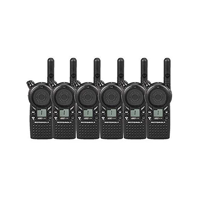 6 Pack of Motorola CLS1110 Two Way Radio Walkie Talkies