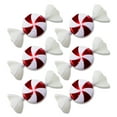 thumbnail image 1 of 6 Pack of Peppermint Candy Ornaments with Glitter Enhancement, 1 of 1