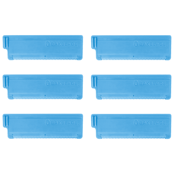 6 Pack of Replacement Blades for BakBlade 2.0 Mens Back Shaver