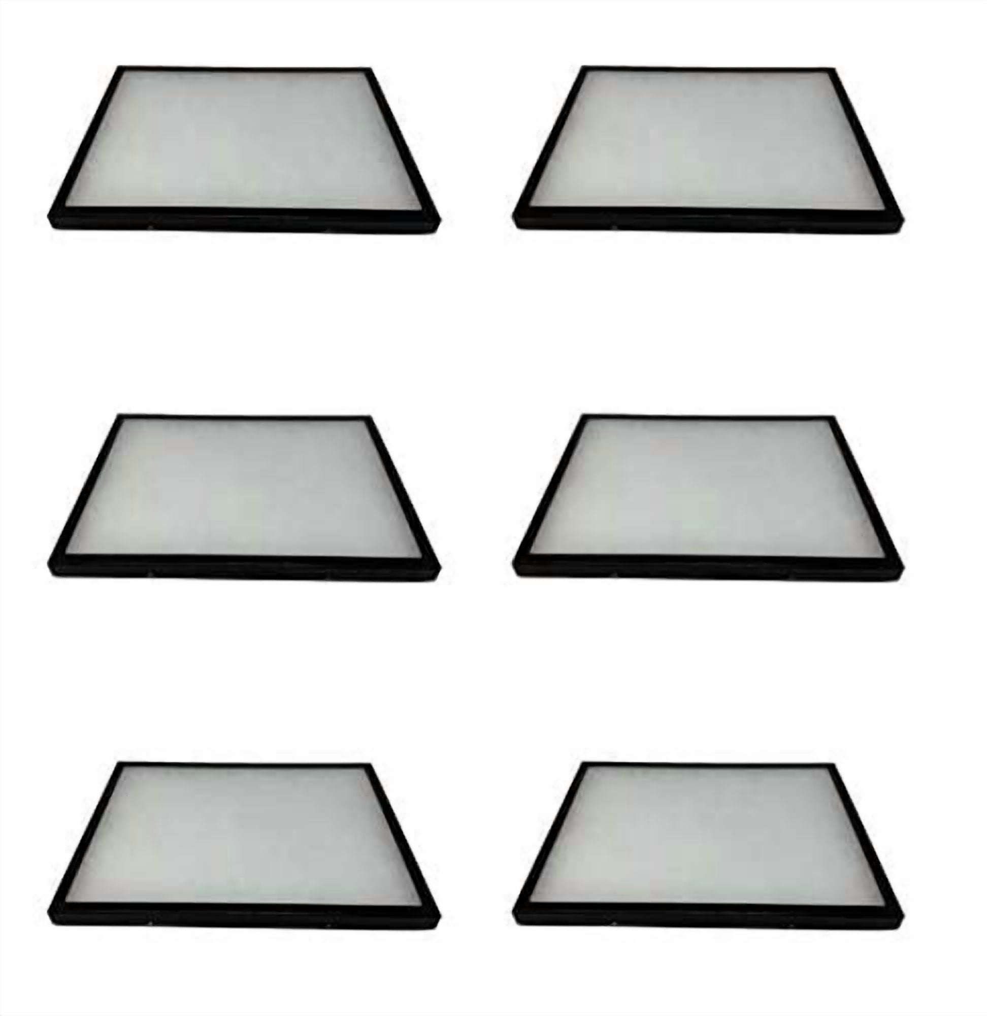 6 Pack of Riker Display Cases 12 x 16 x 3/4 for Collectibles Jewelry ...