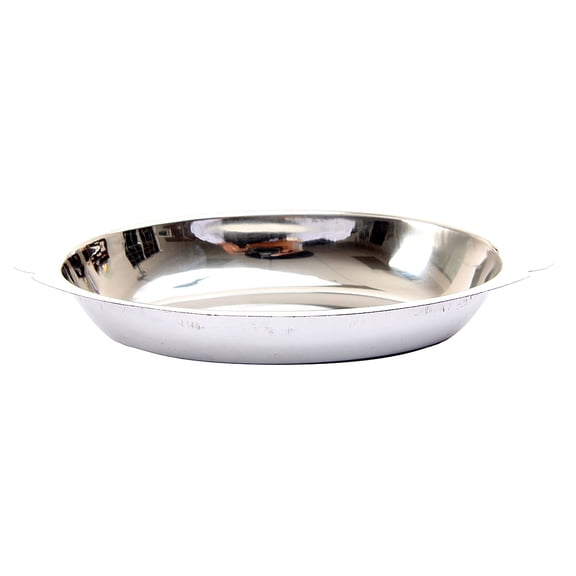 6 Pack of Stainless Steel Au Gratin Dish 20 Ounce Oval Stainless Steel 20 Oz.