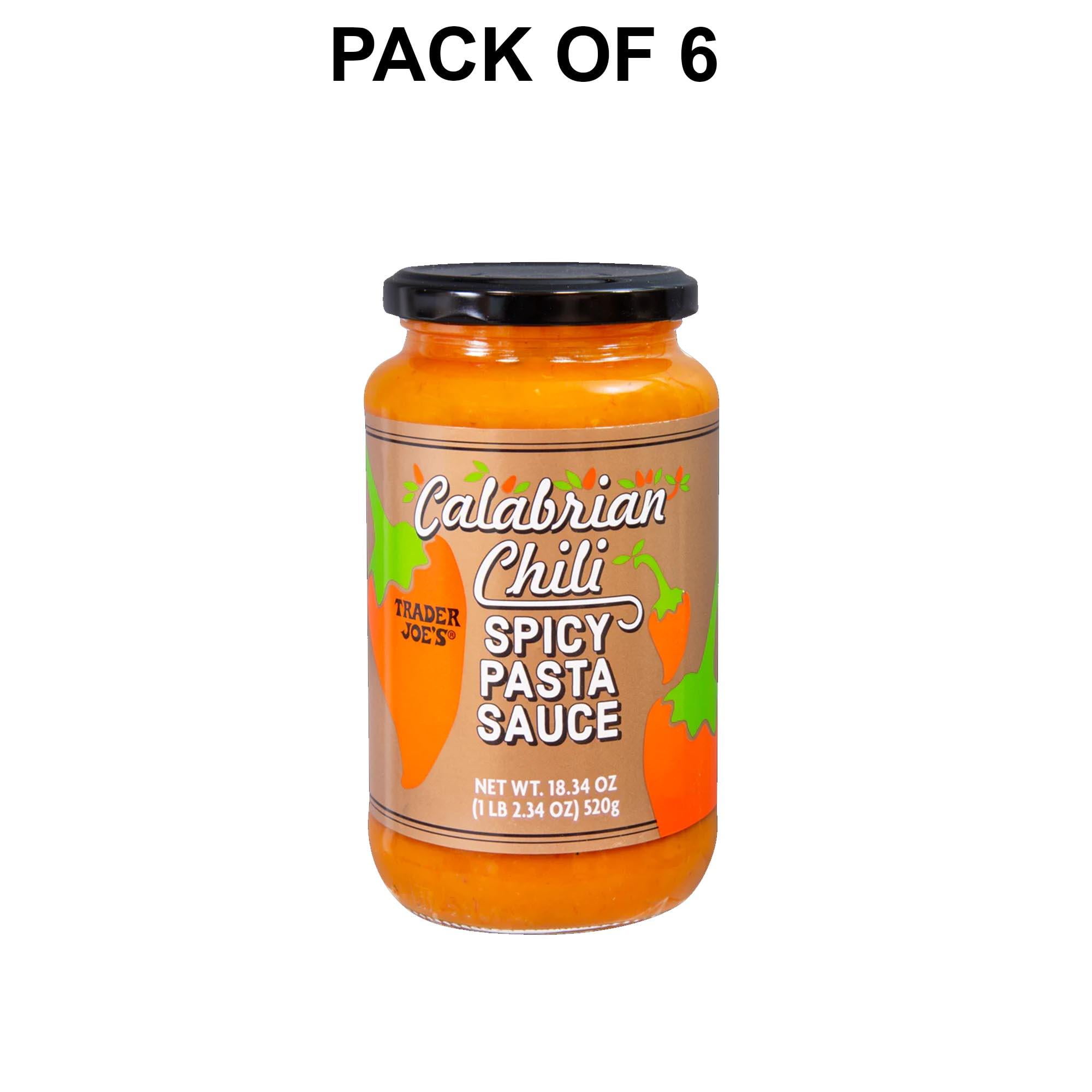 6 Pack of Trader Joe’s Calabrian Chili Spicy Pasta Sauce a Burst of
