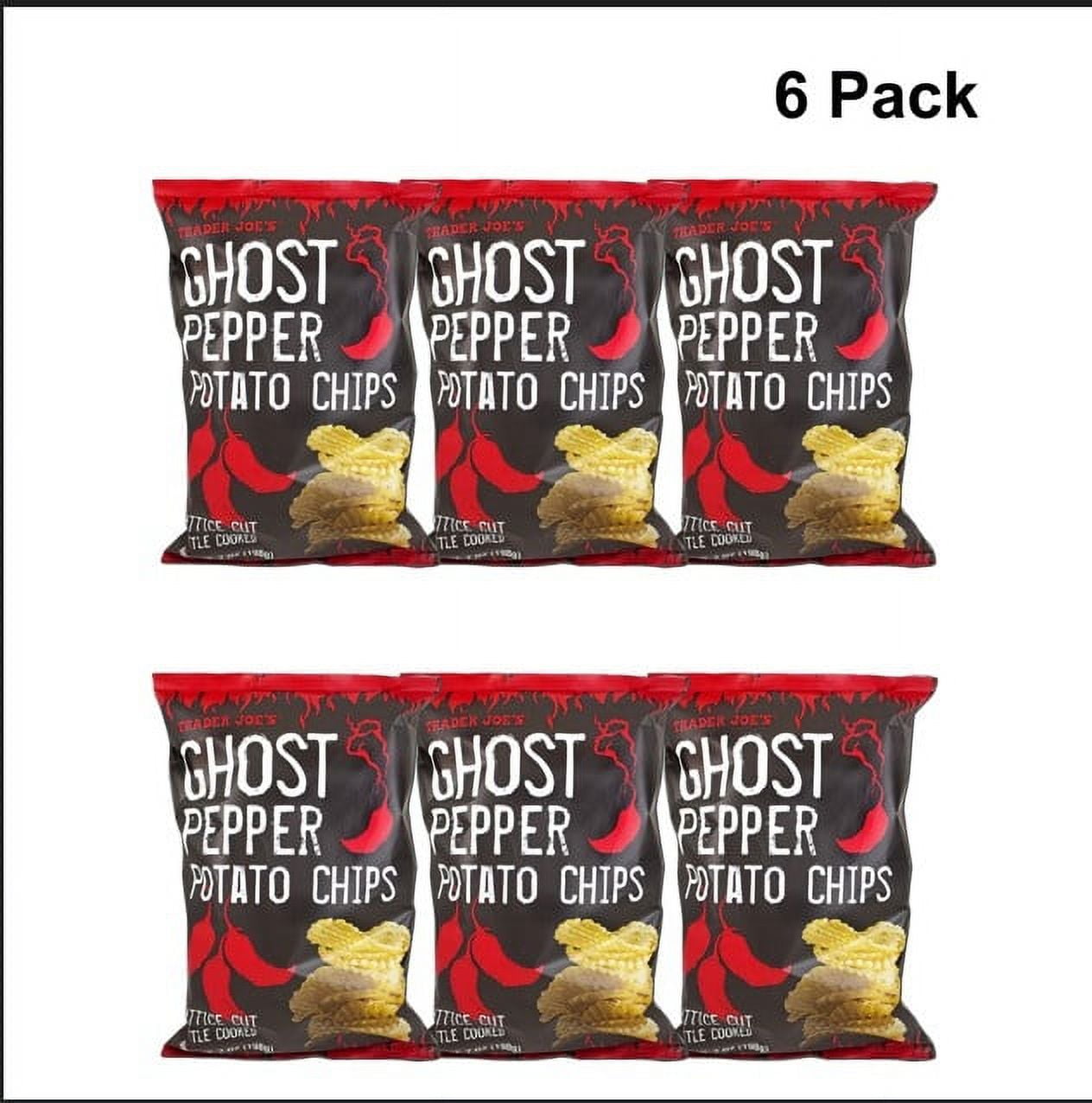 6 Pack of Trader Joe’s Ghost Pepper Potato Chips 7 Oz