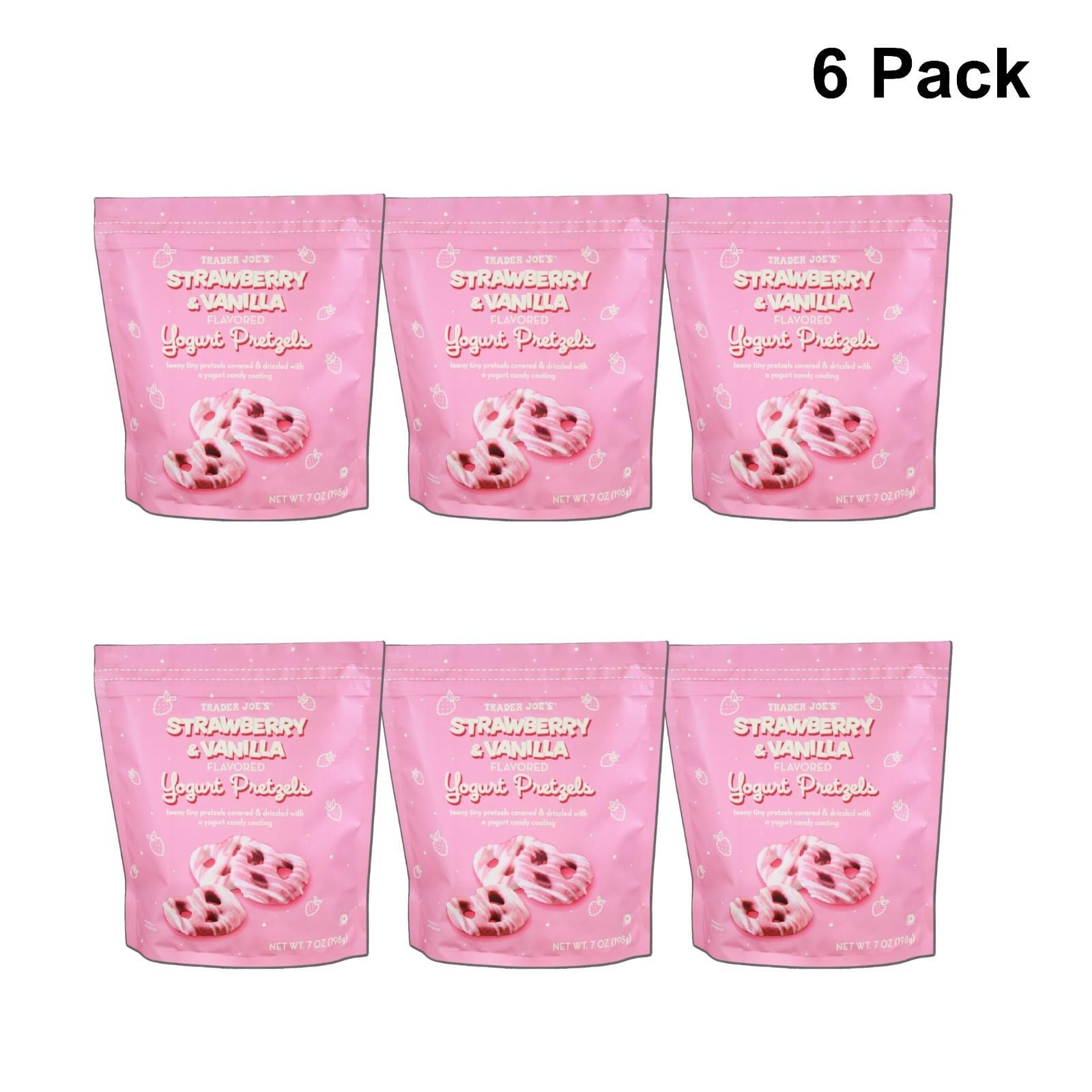 とらばーと１５枚セット☆☆フロリダ純金(１５.５mg)地域ノート1/2☆☆ 10 Pack of Trader Joe's Strawberry Vanilla Yogurt Pretzels | 7 Oz
