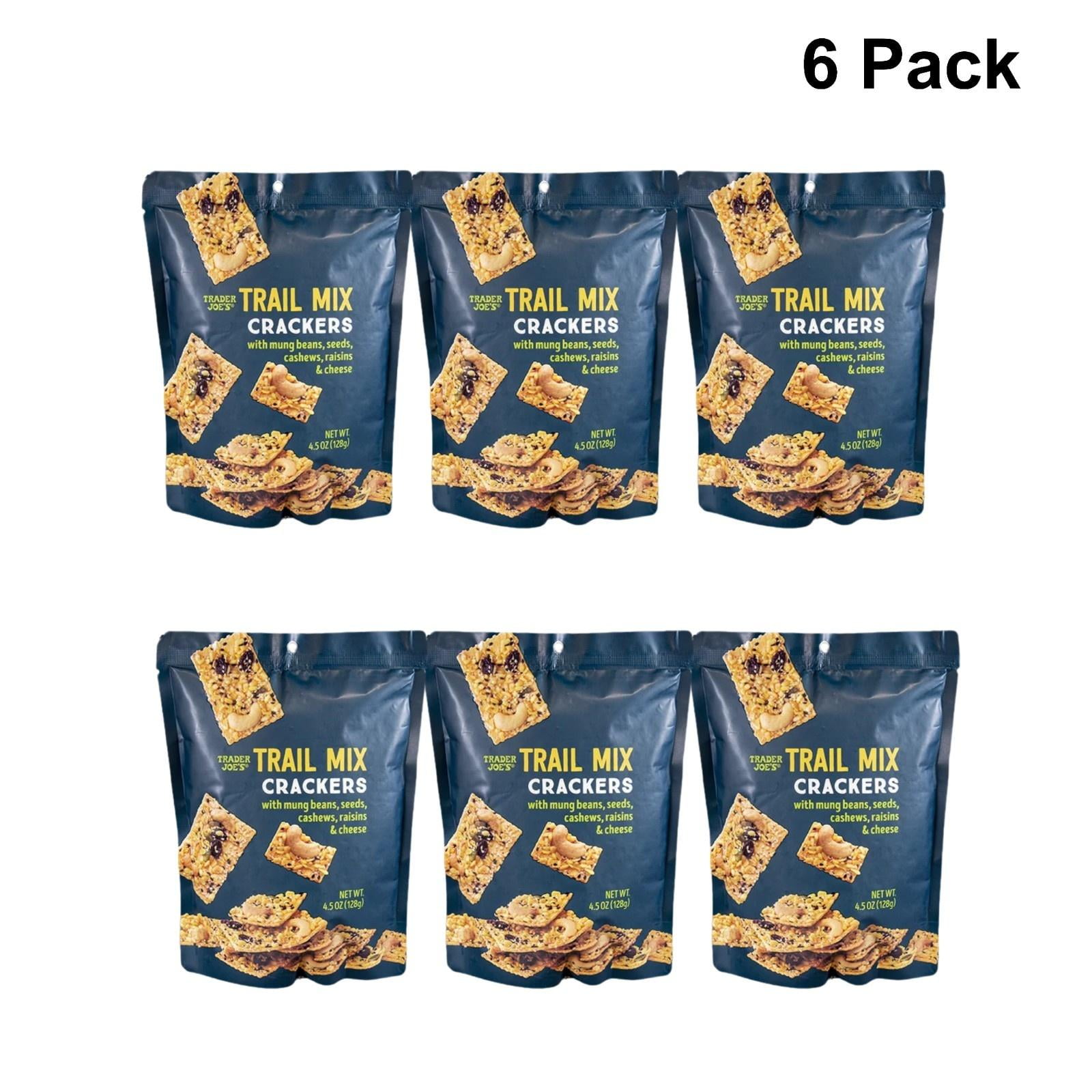 6 Pack of Trader Joe’s Trail Mix Crackers 4.5 Oz