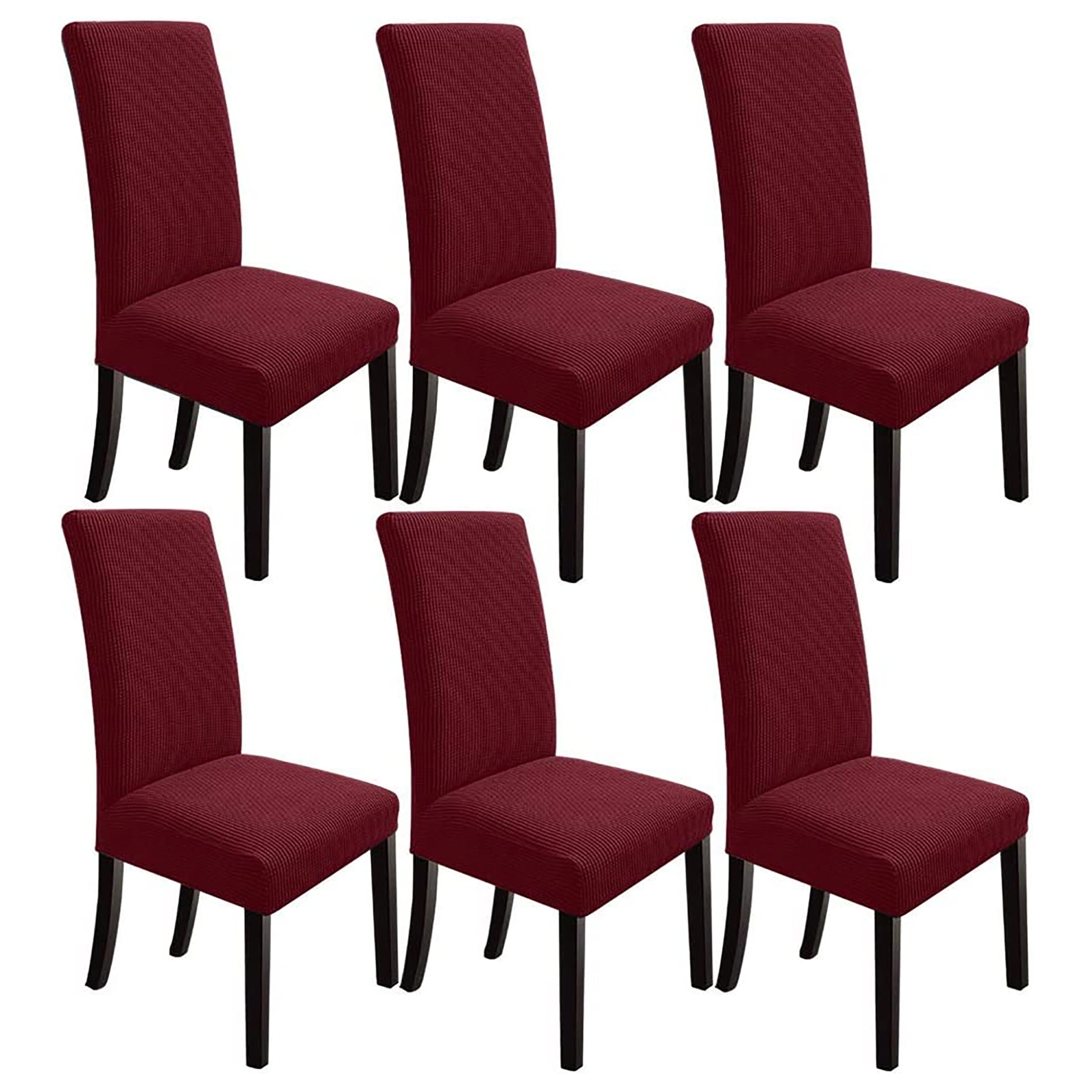 6 Pack red chair cover NORTHERN BROTHERS dining chair seat cover set of