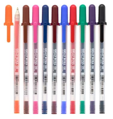 Sakura 6 Packs:10 ct. (60 total) Gelly Roll Classic 08 Medium Point Gel Pen Set