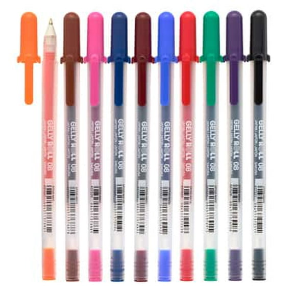 Sakura 6 Packs:10 ct. (60 total) Gelly Roll Classic 08 Medium Point Gel Pen Set