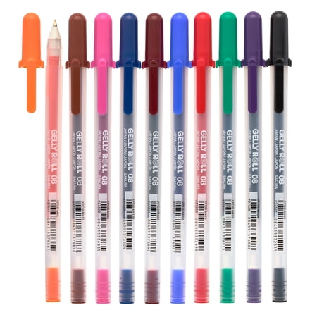 Sakura 6 Packs:10 ct. (60 total) Gelly Roll Classic 08 Medium Point Gel Pen Set